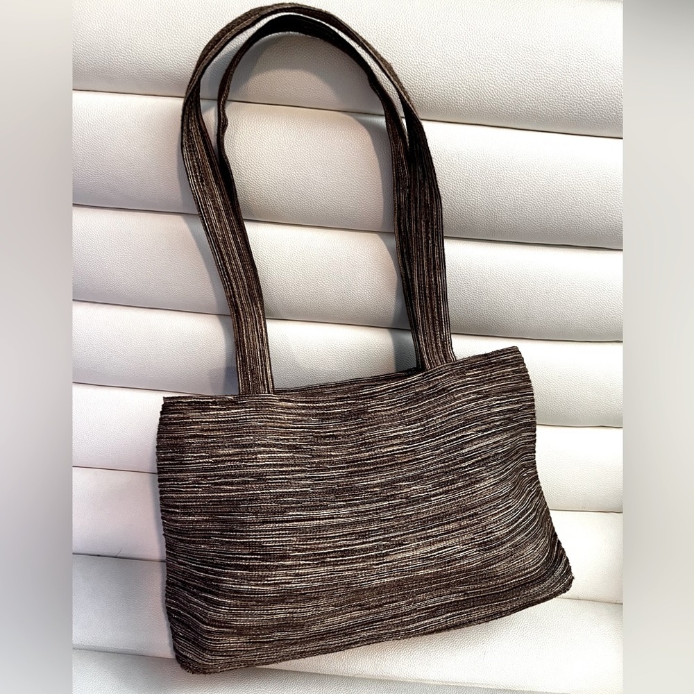 San Diego Hat Company Brown Tote Bag zipper Casual Purse Textured Carryall